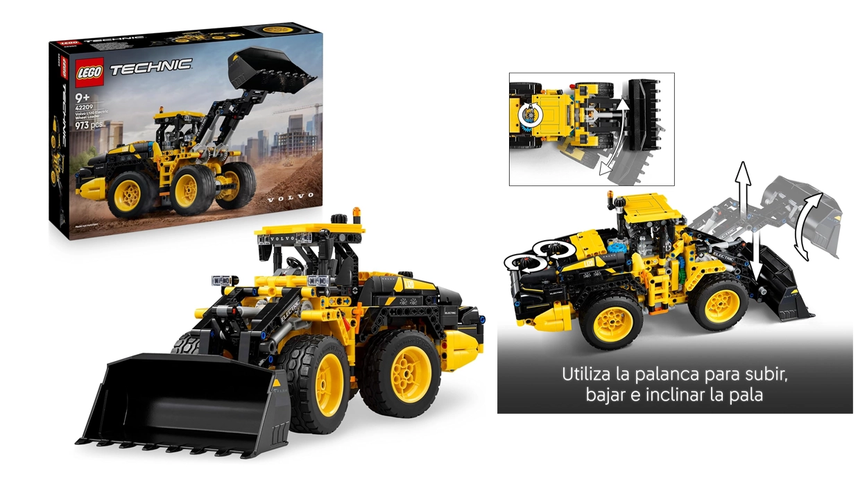 Chollo Set LEGO Technic Volvo L120 Electric Wheel Loader por sólo 70,99€ con envío gratis (29% de descuento)