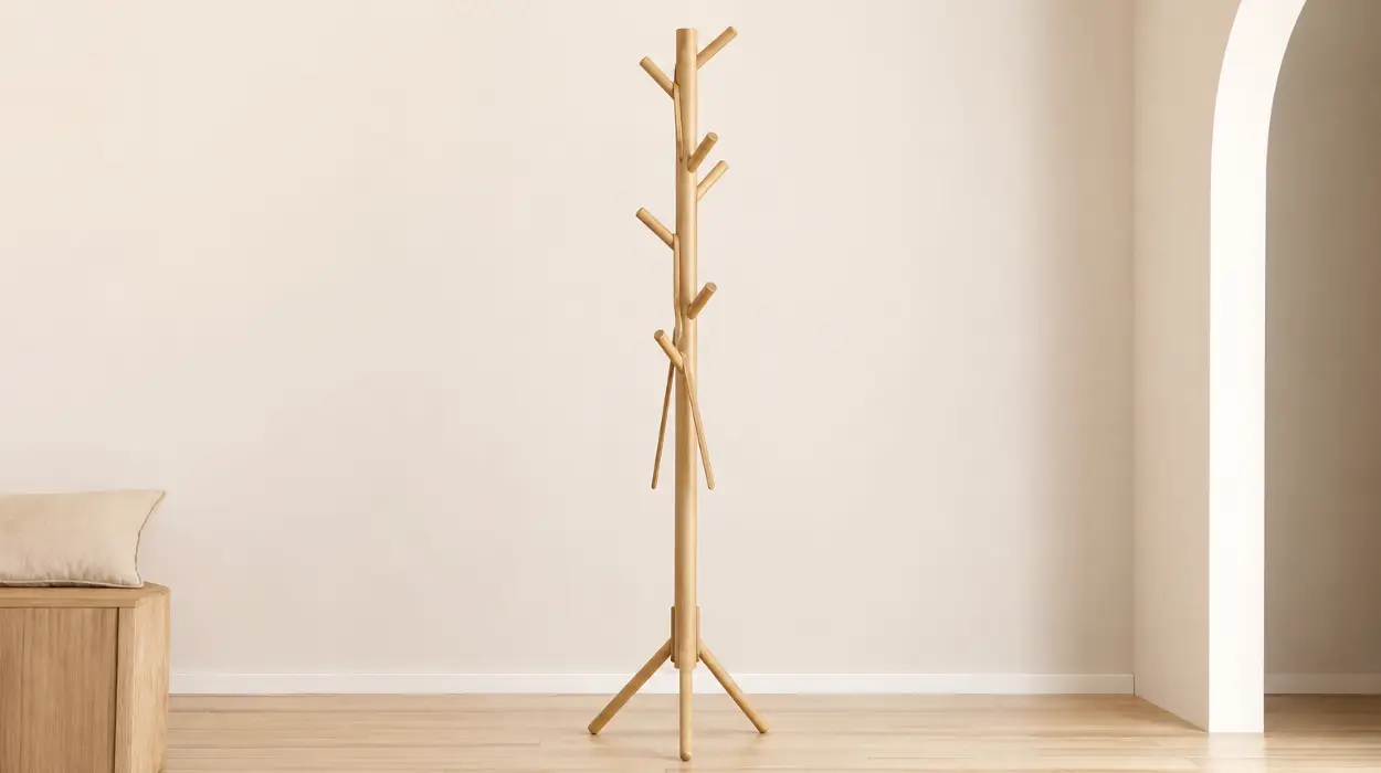 Perchero de madera maciza Vasagle con 8 ganchos en forma de árbol por sólo 21,79€ (-19%)