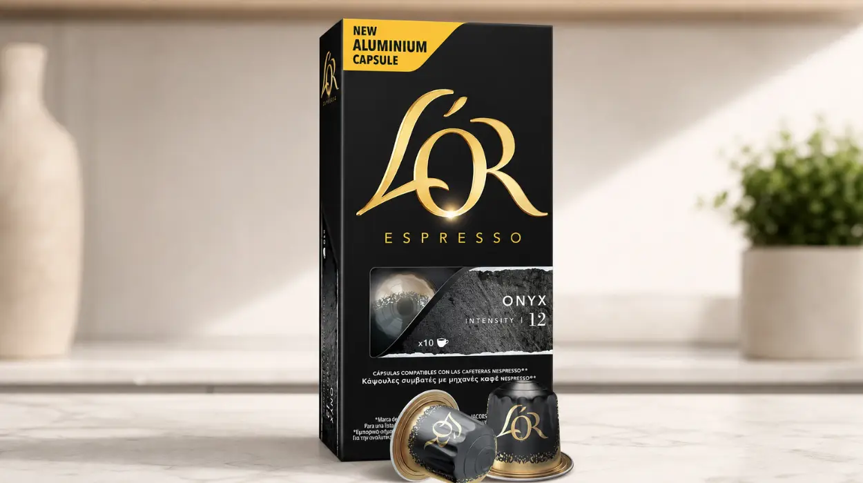 Pack x100 Cápsulas de café L’OR Espresso Onyx, intensidad 12, compatibles Nespresso por sólo 26,25€ (-30%)