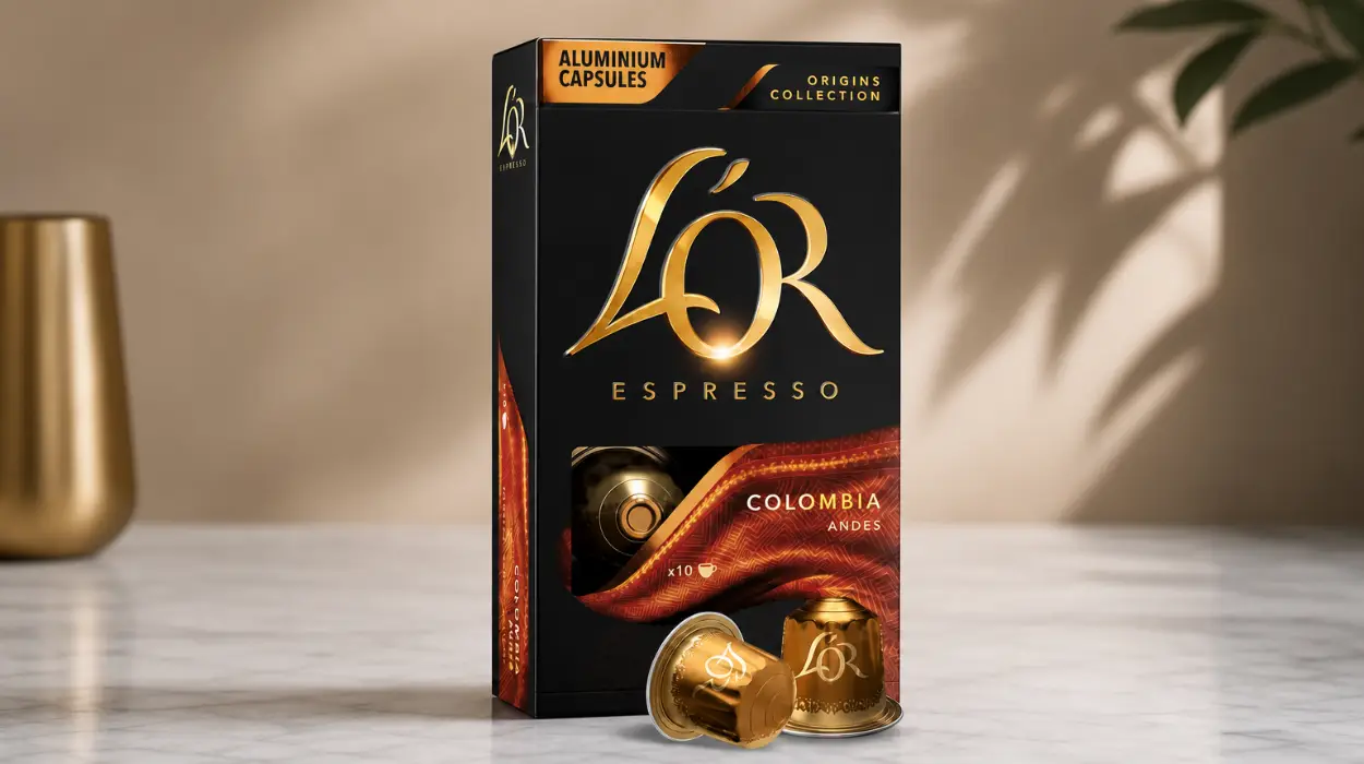 Pack x100 Cápsulas de café L’OR Espresso Colombia, intensidad 8, compatibles con Nespresso por sólo 27,45€ (-31%)