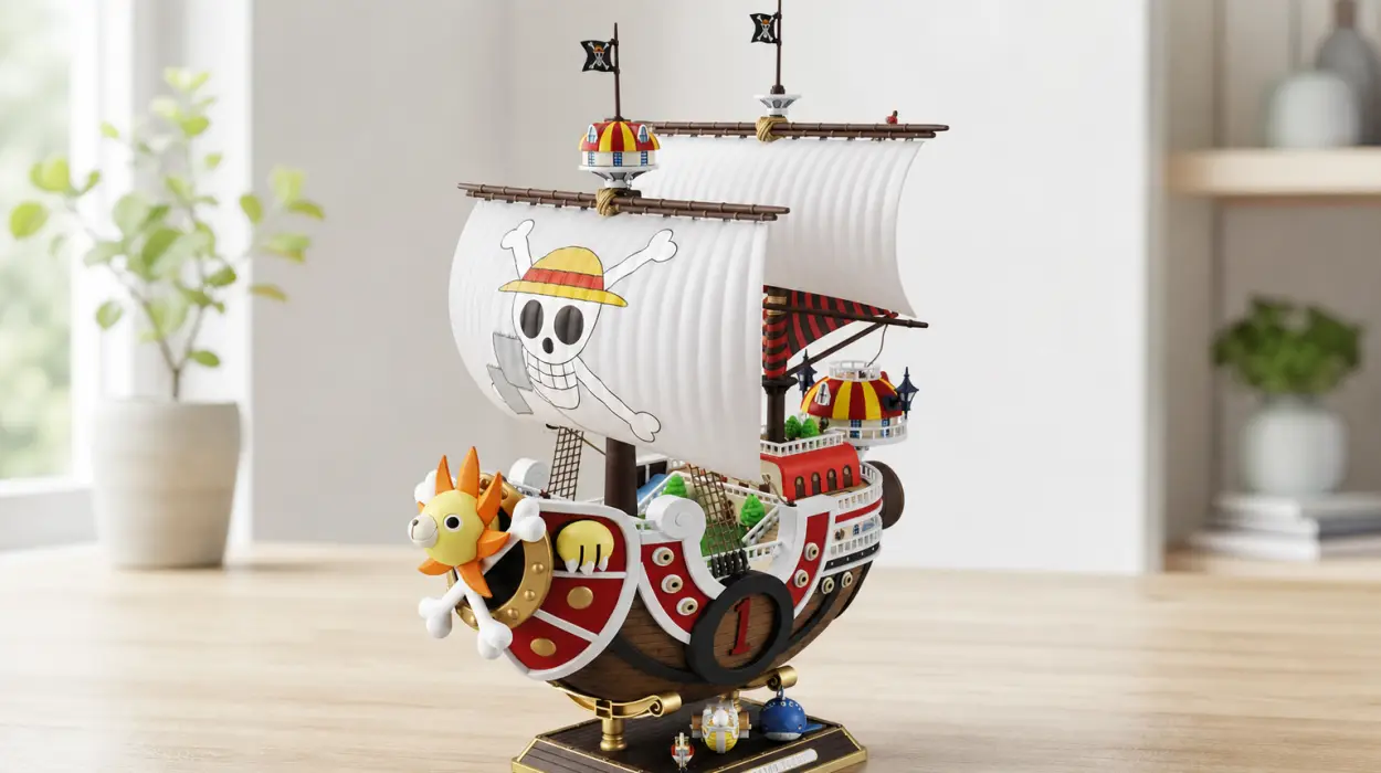 La maqueta decorativa para los fans de One Piece: Thousand Sunny Wano para montar sin pegamento por sólo 34,90€ con envío gratis (-30%)