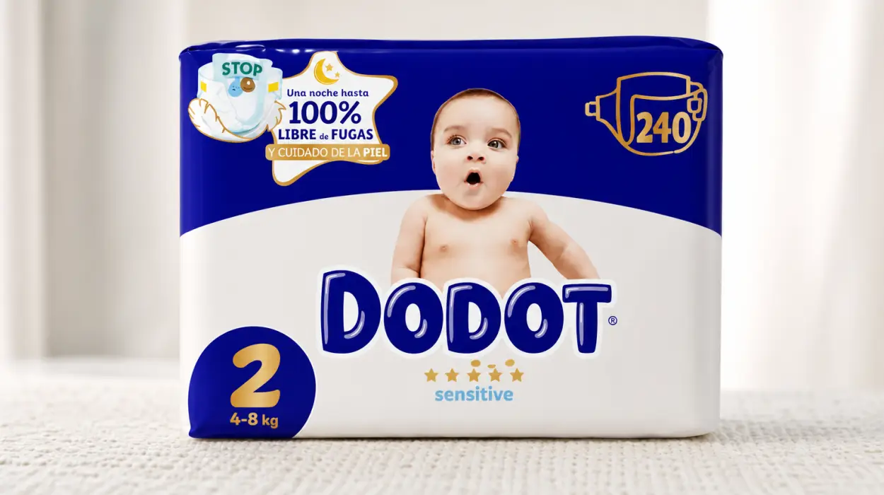 Pack x240 Pañales Bebé Dodot Sensitive, Talla 2, con 40 toallitas de regalo por sólo 56,69€ con envío gratis (-30%)