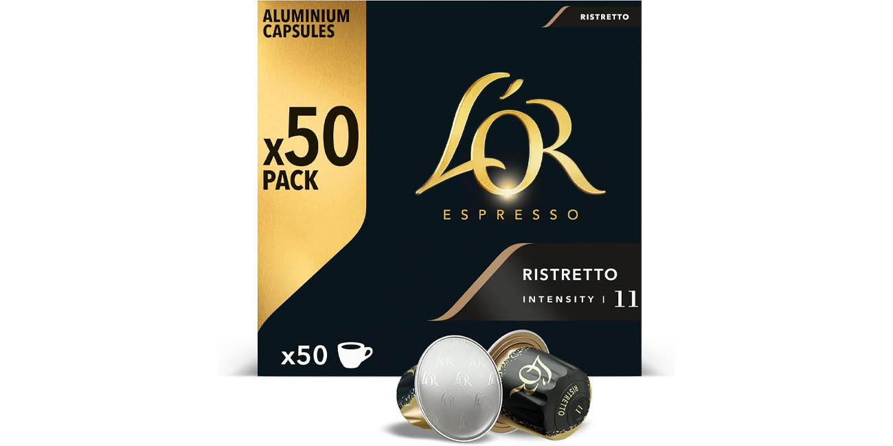 Chollo Pack 50 Cápsulas de café L’Or Espresso Ristretto por sólo 11,68€ con envío gratis (-38%)