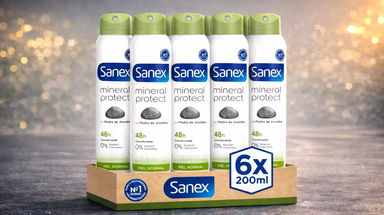 Chollo Pack de 6 desodorantes Sanex Natur Protect Spray de 200 ml por sólo 15,26€ (-25%) ¡Sólo 2,54€ cada uno!