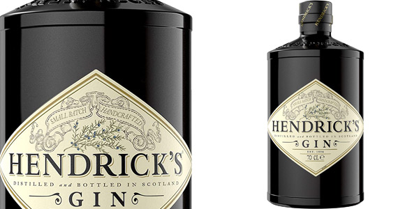 Chollo Ginebra Hendrick’s de 700 ml por sólo 24,99€ (24% de descuento)