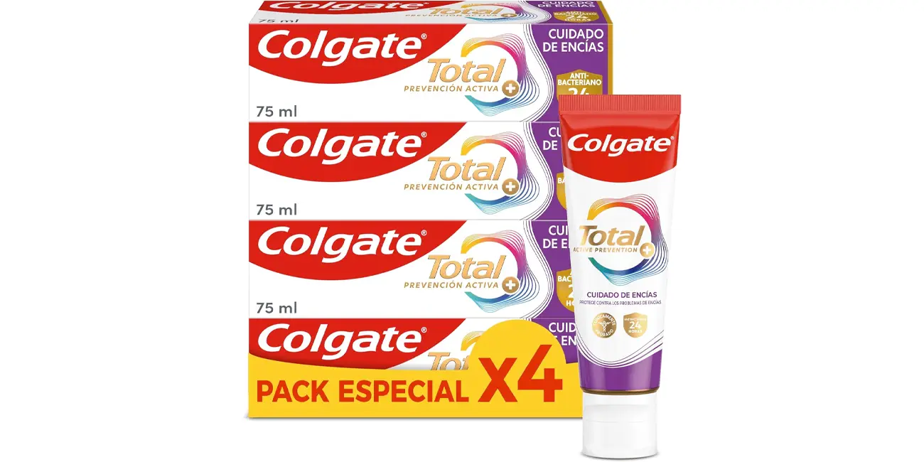 Chollo Pack 4x Colgate Total Original Protección Completa por sólo 7€ (-49%)