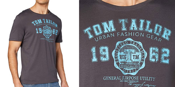 Chollo Camiseta Tom Tailor Logo para hombre por sólo 8,49€ ¡Valoraciones TOP!