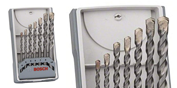 Chollo Juego de 7 brocas Bosch 2 para hormigón por sólo 8,99€ (28% de descuento)