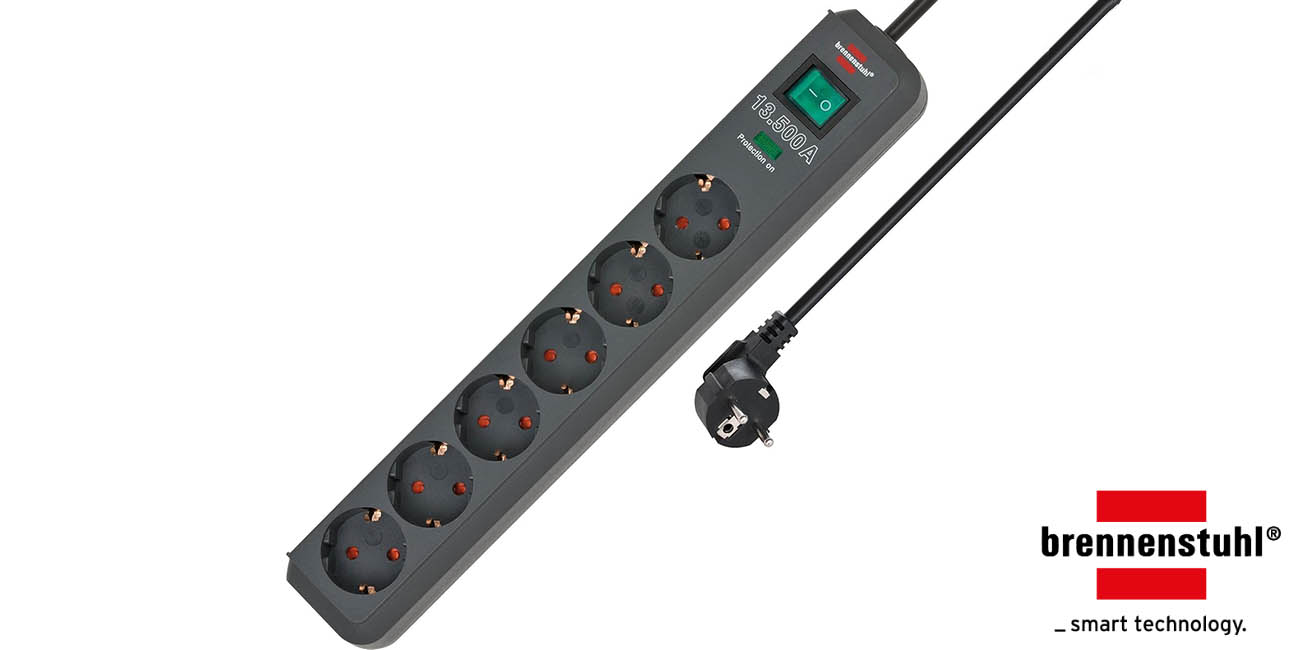 Chollo Regleta de enchufes Brennenstuhl Eco-Line de 6 tomas por sólo 12,99€ (-68%)