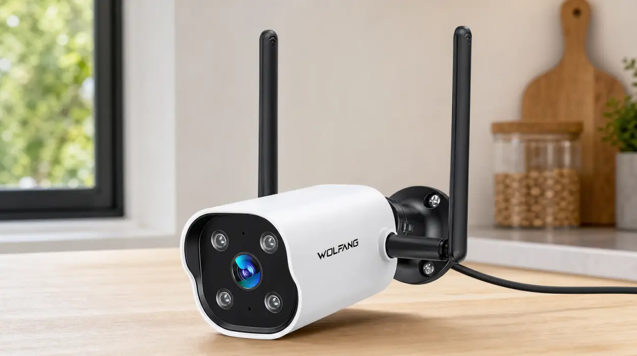 Pack x2 Cámaras de vigilancia WiFi 2K Wolfang exteriores con visión nocturna y detección de movimiento por sólo 29,99€ con envío gratis (-50%)