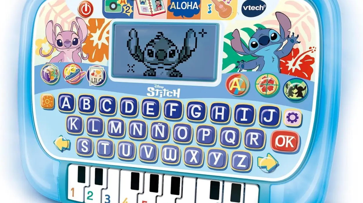 Estimula la creatividad de los peques con la tablet educativa de Stitch: pantalla, teclado y 10 actividades por sólo 10,11€ (-71%)