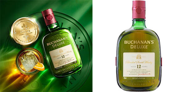 Chollo Whisky Escocés Buchanan’s Deluxe de 12 años en botella de 1 litro por sólo 20,80€ (-23%)
