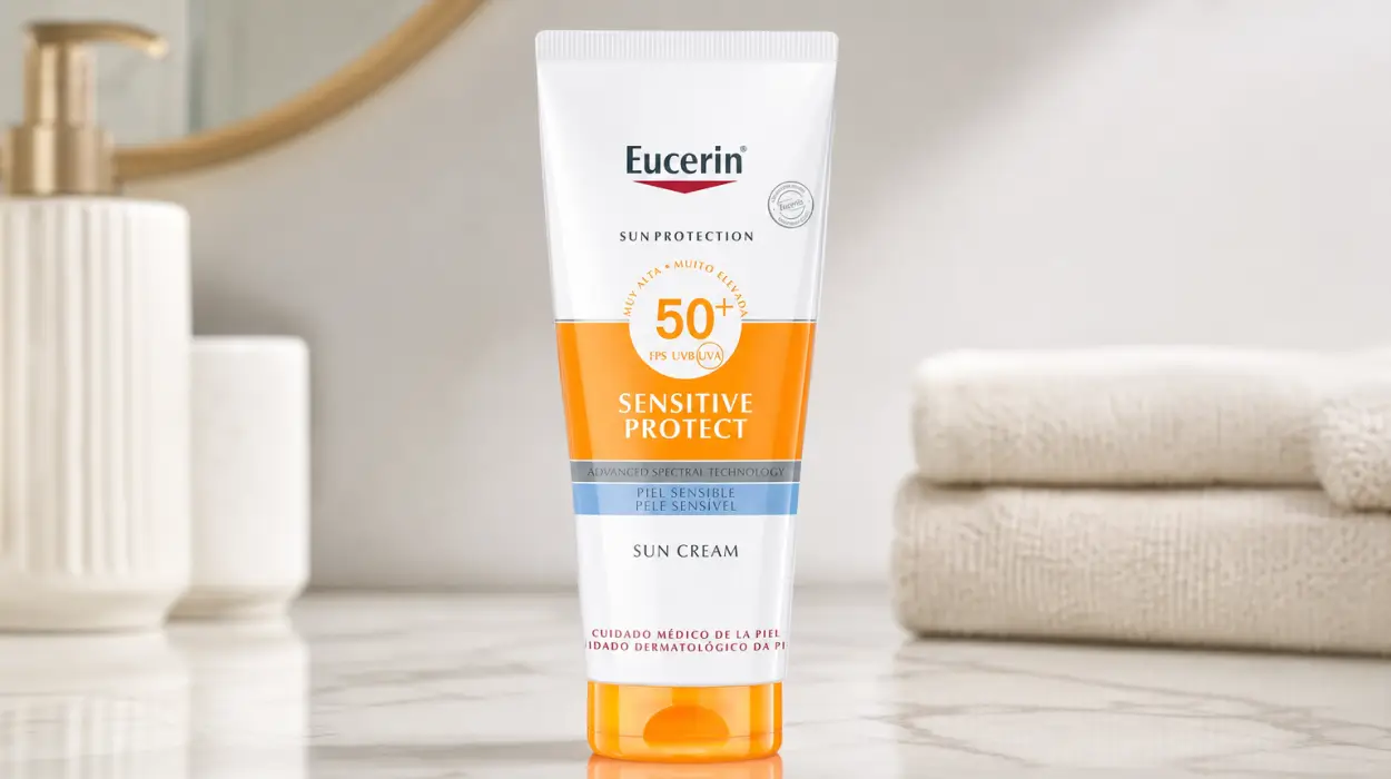 Crema solar facial Eucerin Sun Face Sensitive Protect FPS 50+ para pieles sensibles de 50 ml por sólo 8,95€ (-65%)