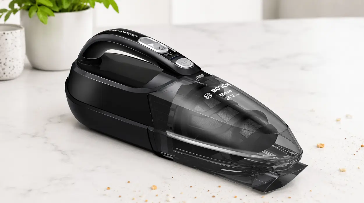 Aspiradora de mano sin cable Bosch Move Lithium BHN24L por sólo 74,09€ con envío gratis (-43%)