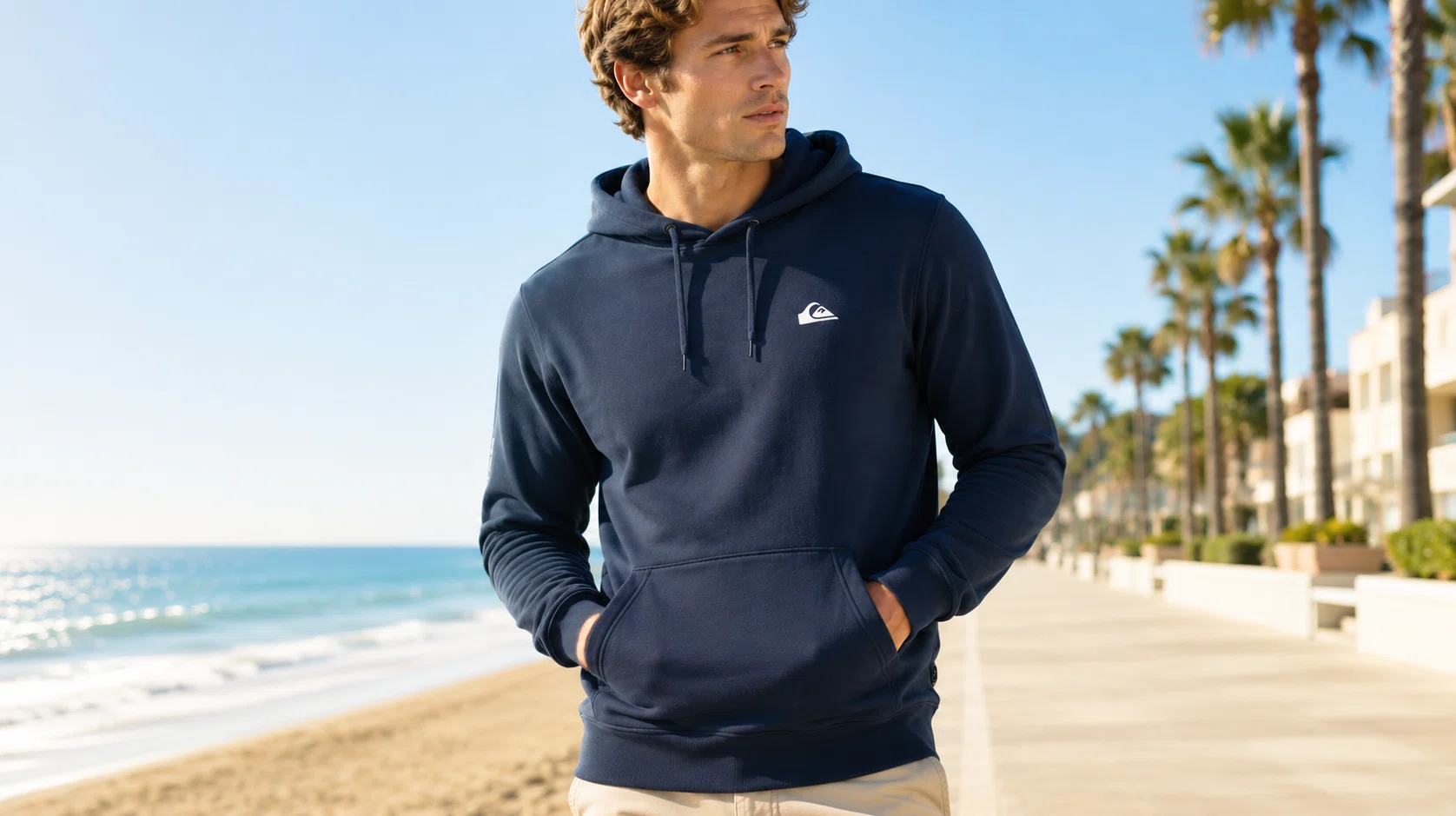 La sudadera Quiksilver nunca pasa de moda: Quiksilver Salt Water en color azul para hombre por sólo 17,49€ (-56%)