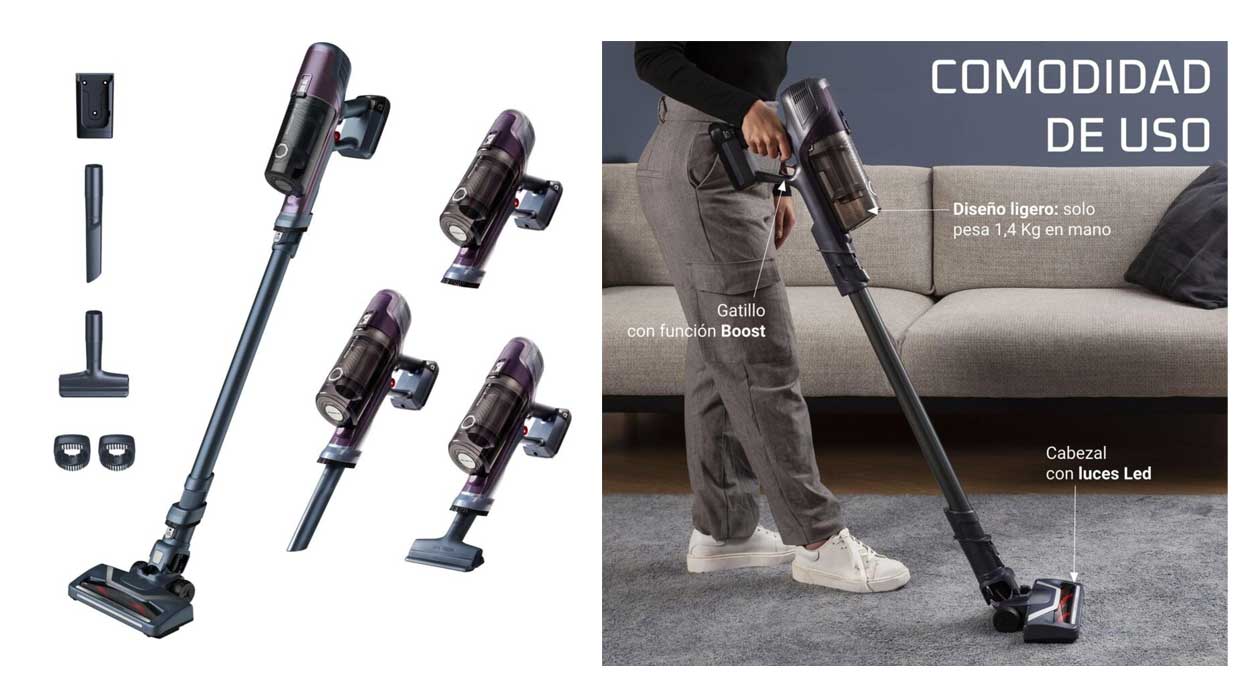 Chollo Aspirador escoba Rowenta XPert 6.60 RH6838 por sólo 89,99€ con envío gratis (-44%)