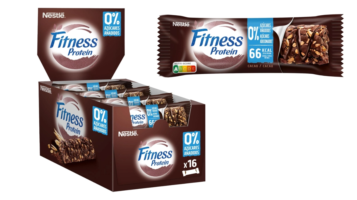 Chollo Pack de 16 barritas Fitness Cacao ricas en proteína de 20 g por sólo 9,15€ (42% de descuento)