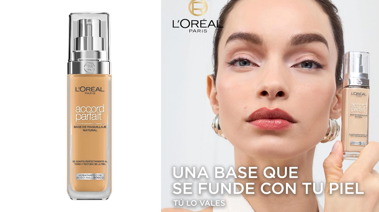 Consigue un acabado luminoso y favorecedor con esta base de maquillaje L’Oréal Paris Accord Parfait en tono 6D rebajada a sólo 10,13€ (41% de descuento)