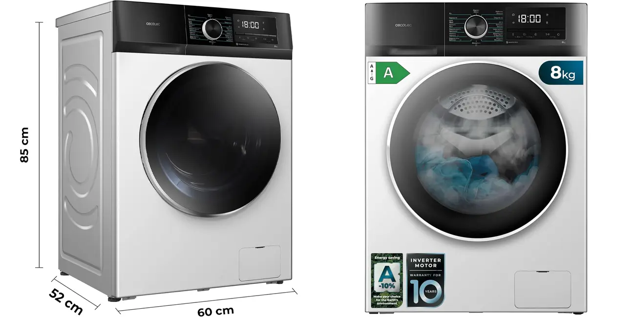 Chollo Lavadora Cecotec Bolero Dresscode 8500 de 8 kg por sólo 269€ con envío gratis (-28%)