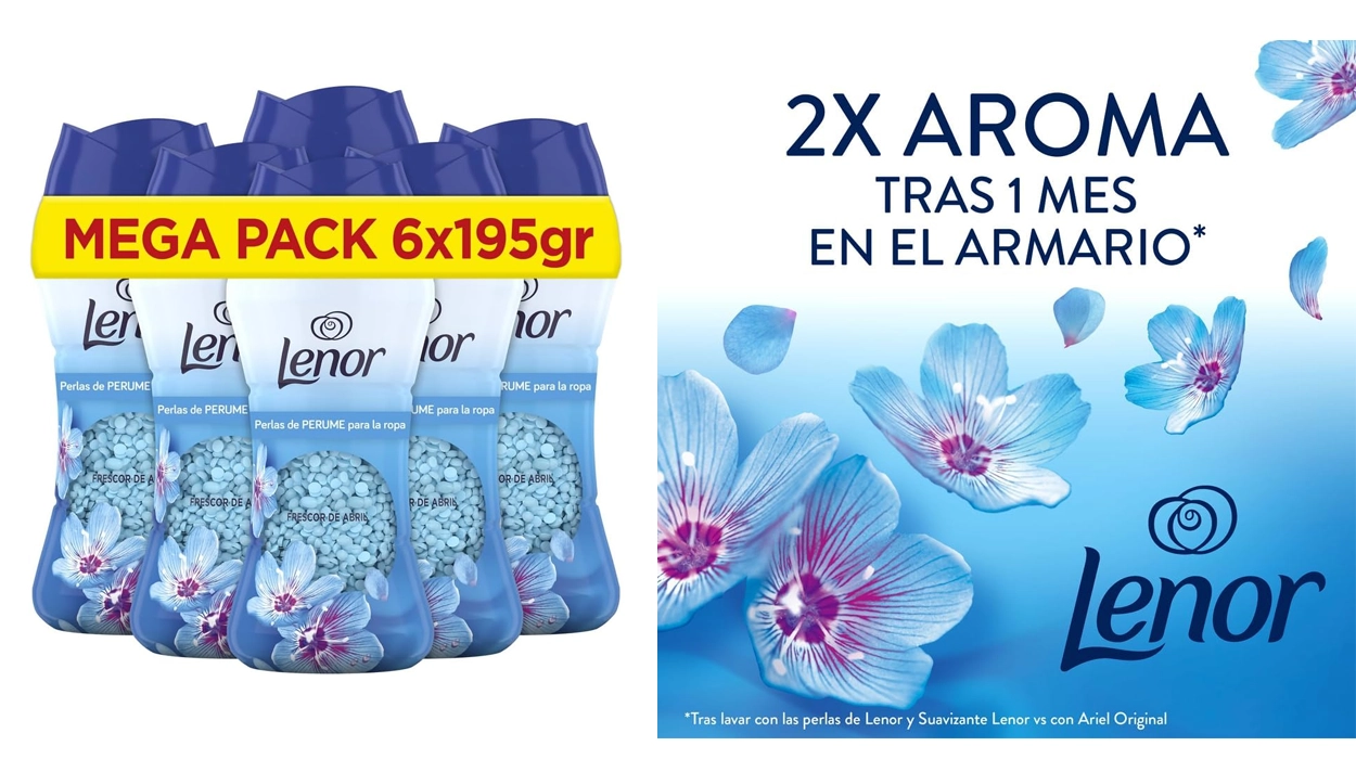 Chollo Pack x6 Lenor Unstoppables Frescor de Abril de 195 g por sólo 22,99€ (-36%) ¡3,83€ cada uno!
