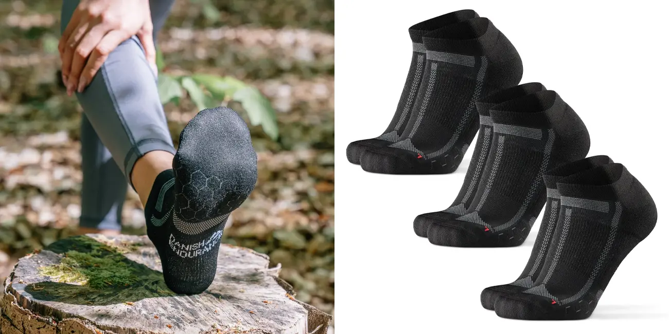 Chollo Pack de 3 pares de calcetines de running antiampollas DANISH ENDURANCE por sólo 17,95€ (-53%)