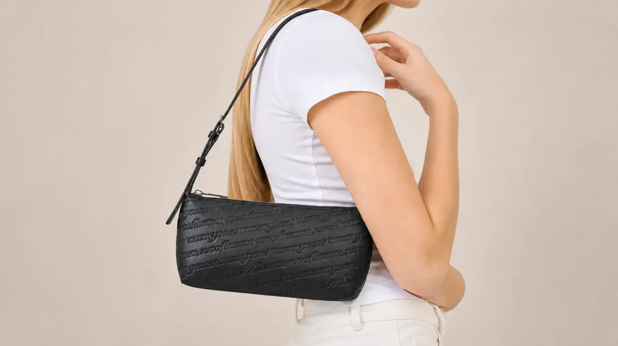 Bolso de hombro Tommy Jeans TJW Must AOP para mujer por sólo 33,37€ con envío gratis (-67%)