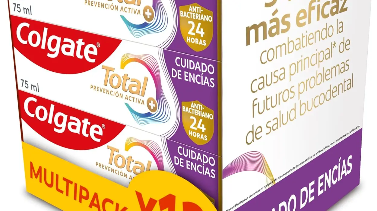Pack x12 Pasta de dientes Colgate Total Advanced para encías sanas y dientes sensibles por sólo 19,97€ (-48%)