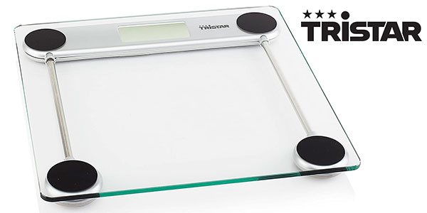 Chollo Báscula Tristar WG-2421 de vidrio templado por sólo 9,99€ (-23%)