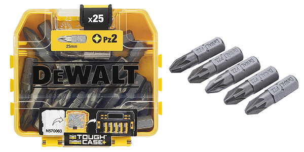 Chollo Juego de 25 Puntas DeWalt DT71521-QZ Pz2 de 25 mm por sólo 5,98€ (26% de descuento)