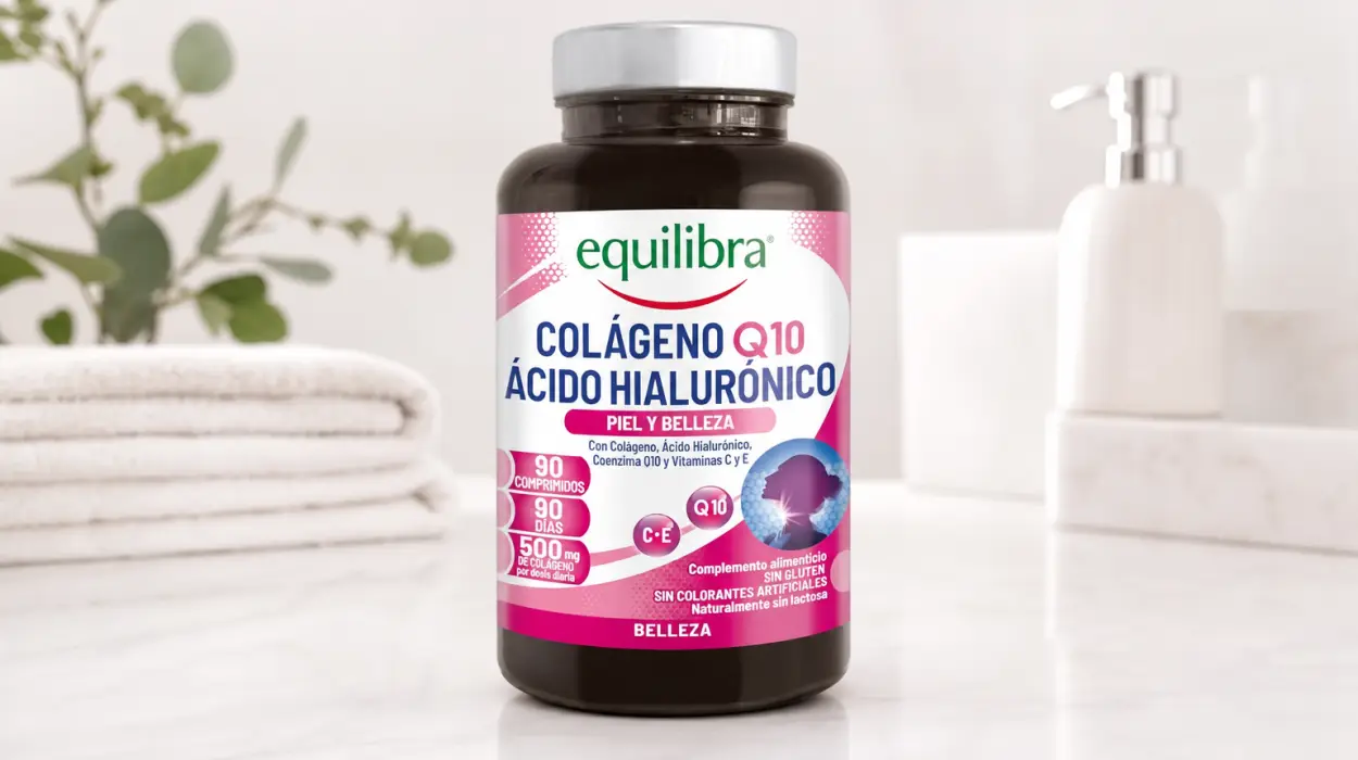 Equilibra 90 comprimidos de Colágeno Q10 con Ácido Hialurónico y Vitaminas C y E por sólo 10,90€ (-36%)
