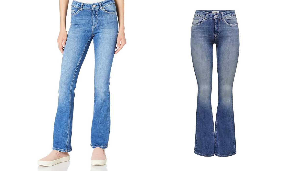 Chollazo Pantalones vaqueros Only Onlblush Flare skinny para mujer por sólo 29,77€ (40% de descuento)
