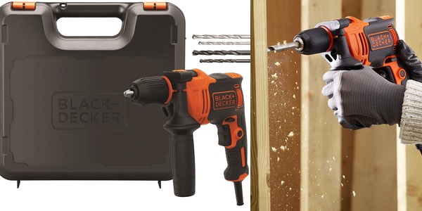 Chollo Taladro Percutor Black+Decker BEH710K-QS con maletín por sólo 33,49€ con envío gratis (-27%)