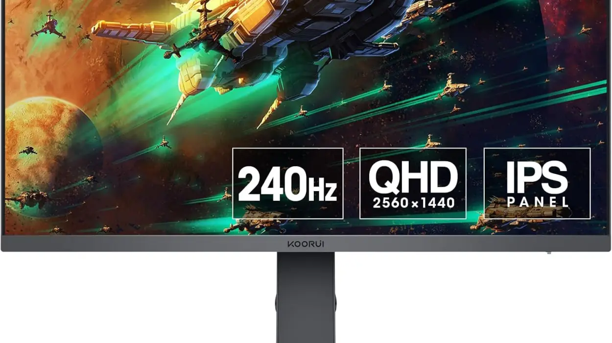 Monitor gaming KOORUI de 27″ con pantalla WQHD, 240Hz y 1ms para fluidez total por sólo 179,99€ con envío gratis (-25%)
