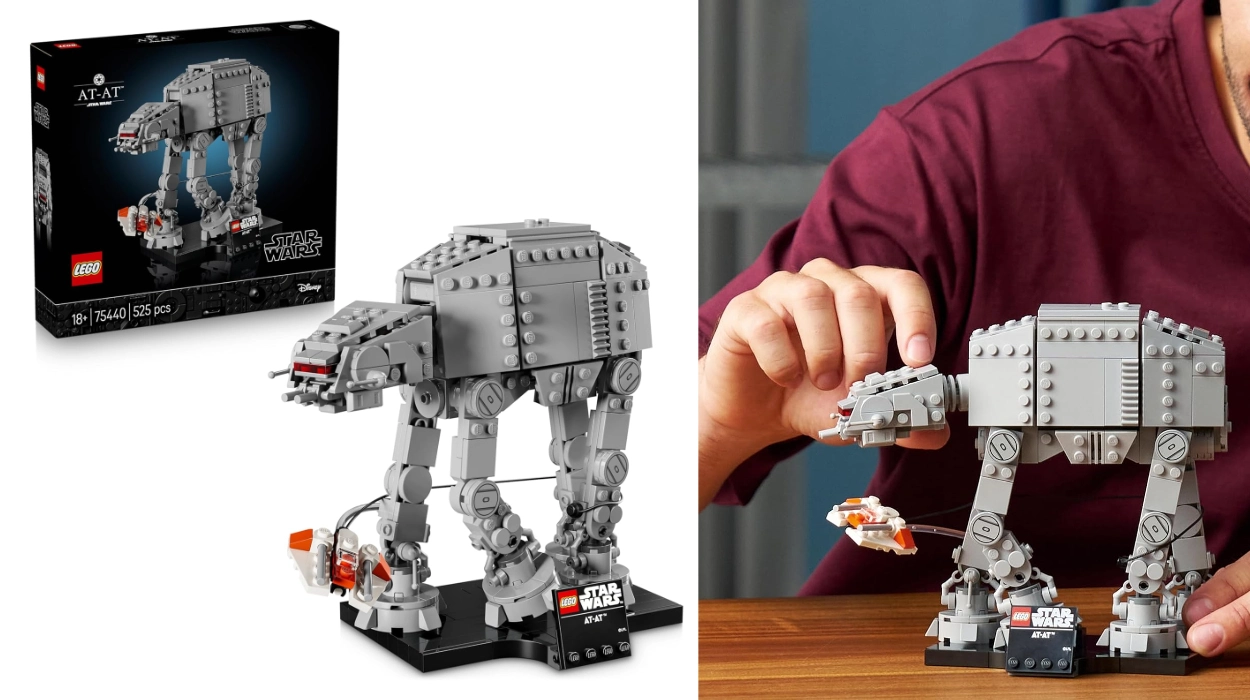 Revive la batalla de Hoth: LEGO AT-AT con speeder de nieve para exhibir y coleccionar por sólo 46,99€ (-28%)