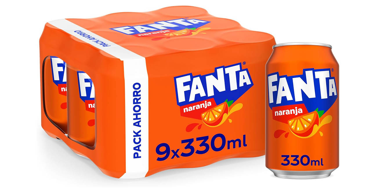 Chollo Pack de 9 latas de Fanta Naranja de 33 cl por sólo 5,39€ ¡0,60€ cada una!