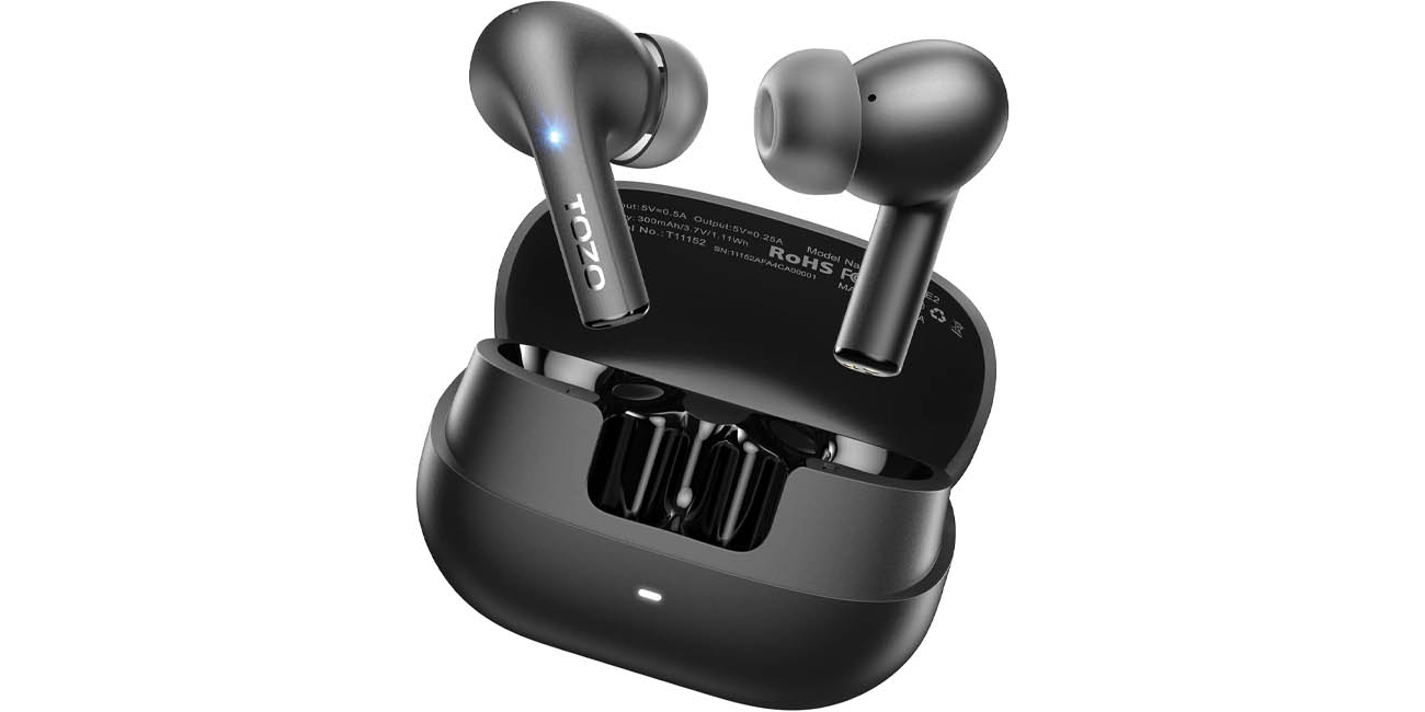 Chollo Auriculares inalámbricos TOZO E2 Bluetooth 5.3 por sólo 12,91€ (-35%)