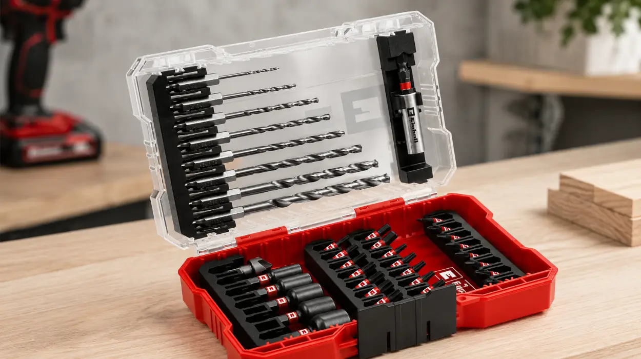 ¿Necesitas herramientas duraderas? El set Einhell M-Case de 39 piezas con brocas, puntas y llaves de vaso por sólo 15,60€ (-48%)