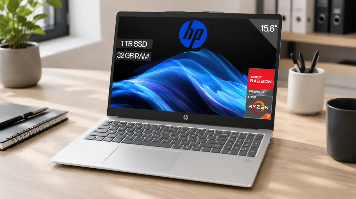 Portátil HP 15-fc0240ns: rendimiento de alto nivel con Ryzen 7, 32 GB RAM y 1 TB SSD por sólo 589€ con envío gratis (-14%)