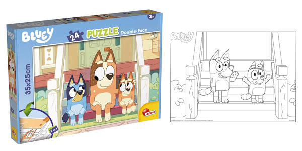 Chollo Puzle Bluey de 24 piezas con ilustración trasera para pintar por sólo 4,75€ ¡Top Ventas!
