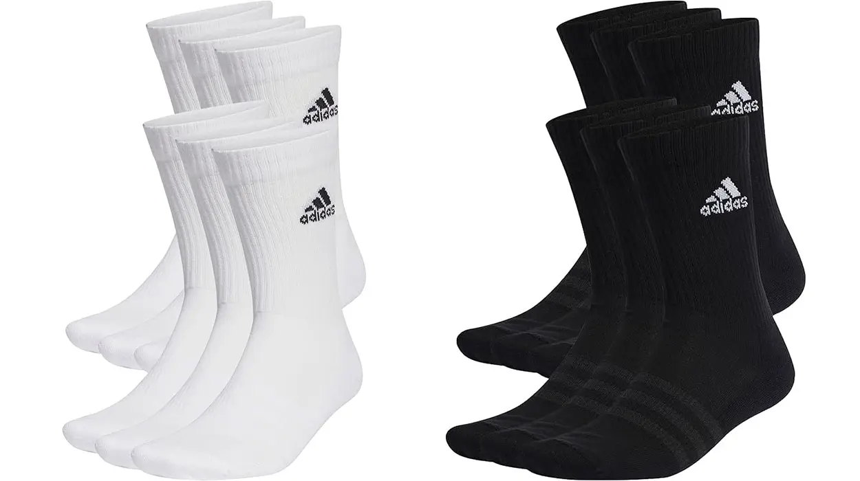 Chollo Pack x6 Calcetines clásicos Adidas Cushioned Sportswear por sólo 12,99€ (-44%)