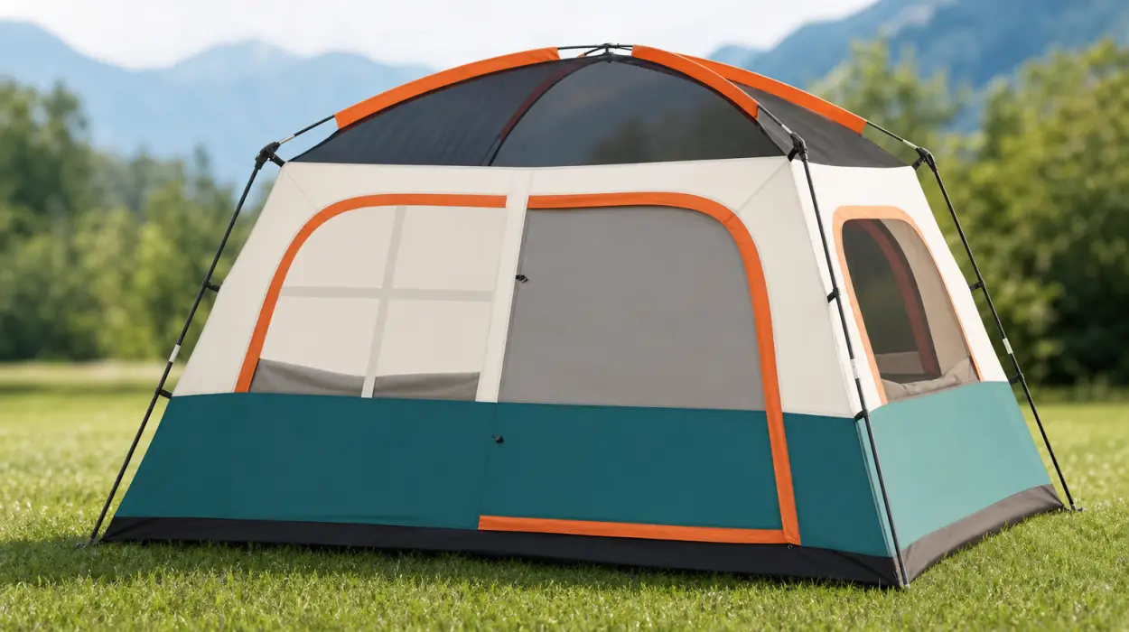 Carpa de camping familiar plegable para 4-6 personas, portátil e impermeable por sólo 50,69€ con cupón y envío gratis (-63%)