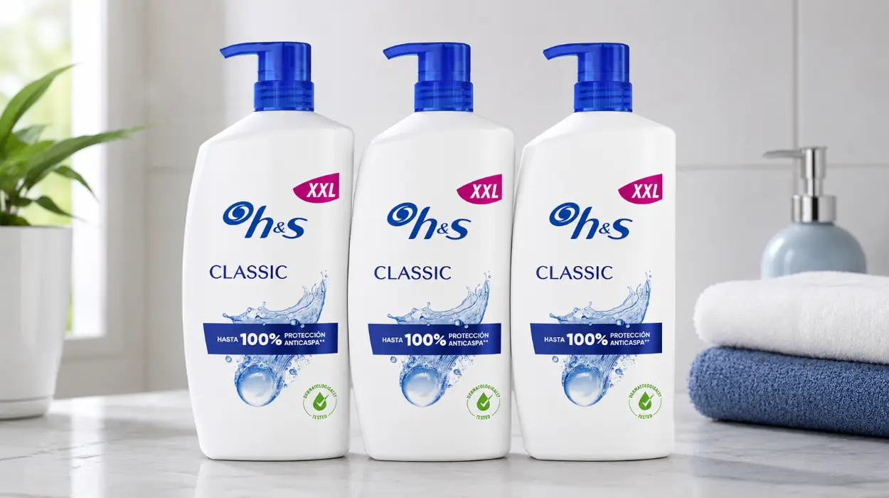 Pack x3 Champú anticaspa H&S Classic con dispensador de 1L por sólo 19,56€ (-50%)
