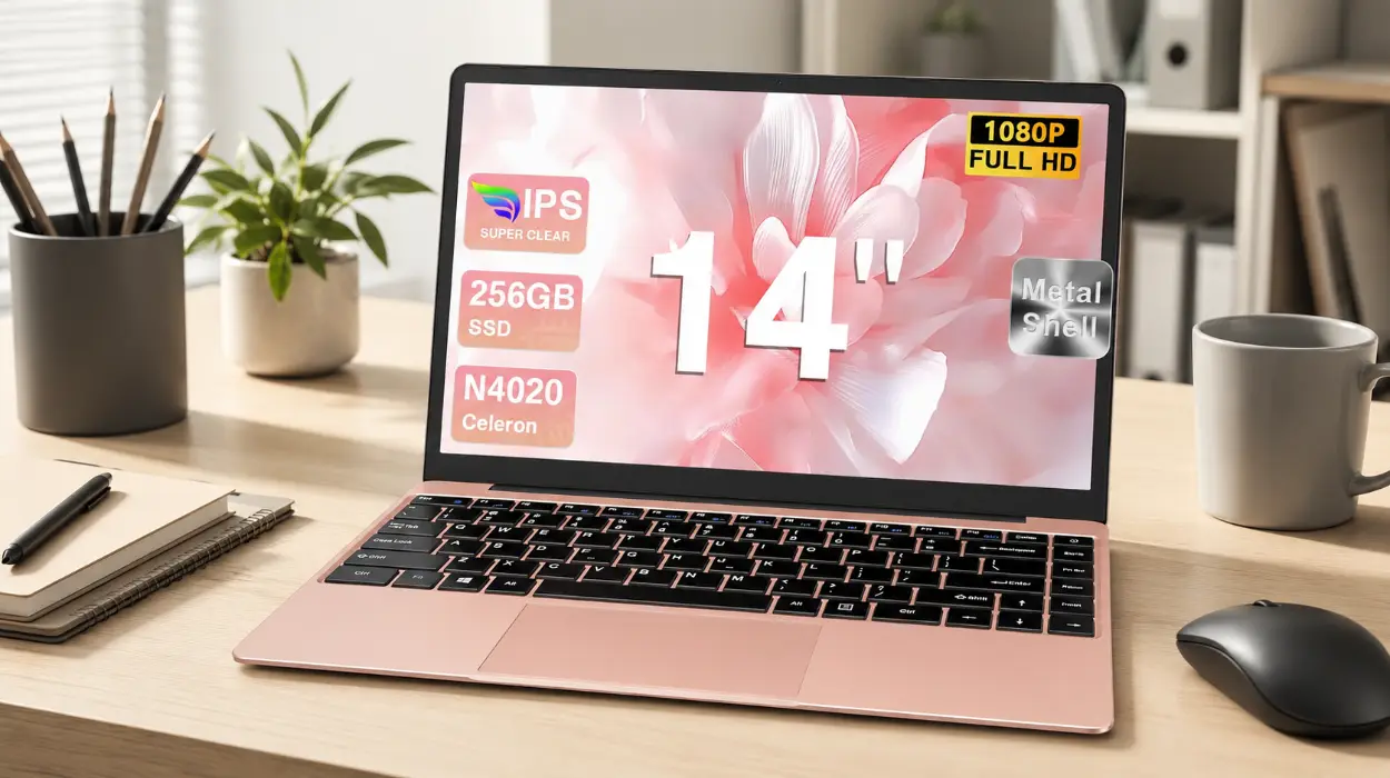 Disfruta de un rendimiento rápido con el portátil bvate 2026 de 14″: Celeron, 256GB SSD y expansión hasta 1TB por sólo 229,99€ con envío gratis (-62%)