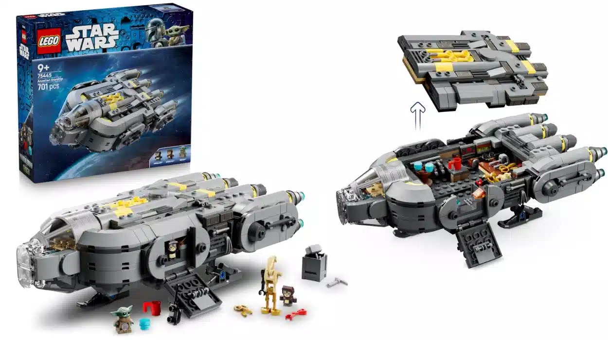 LEGO Star Wars Nave Estelar Anzellana con figuras de The Mandalorian y Grogu por sólo 48,99€ con envío gratis (-35%)