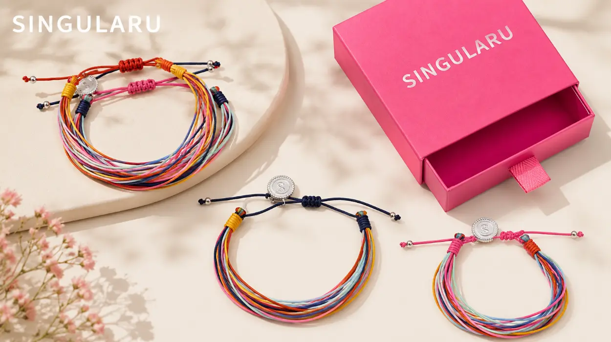 Pack de 3 pulseras Sigularu Rainbow de acero y cordón para mujer por sólo 9,99€ (-50%)