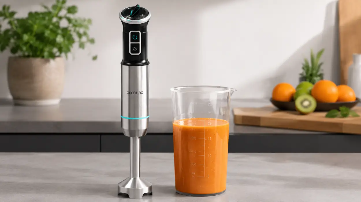 Batidora de mano Cecotec Power Neutron 1100MAX Ultra, con cuchillas de titanio y pie extralargo por sólo 20,90€ (-25%)