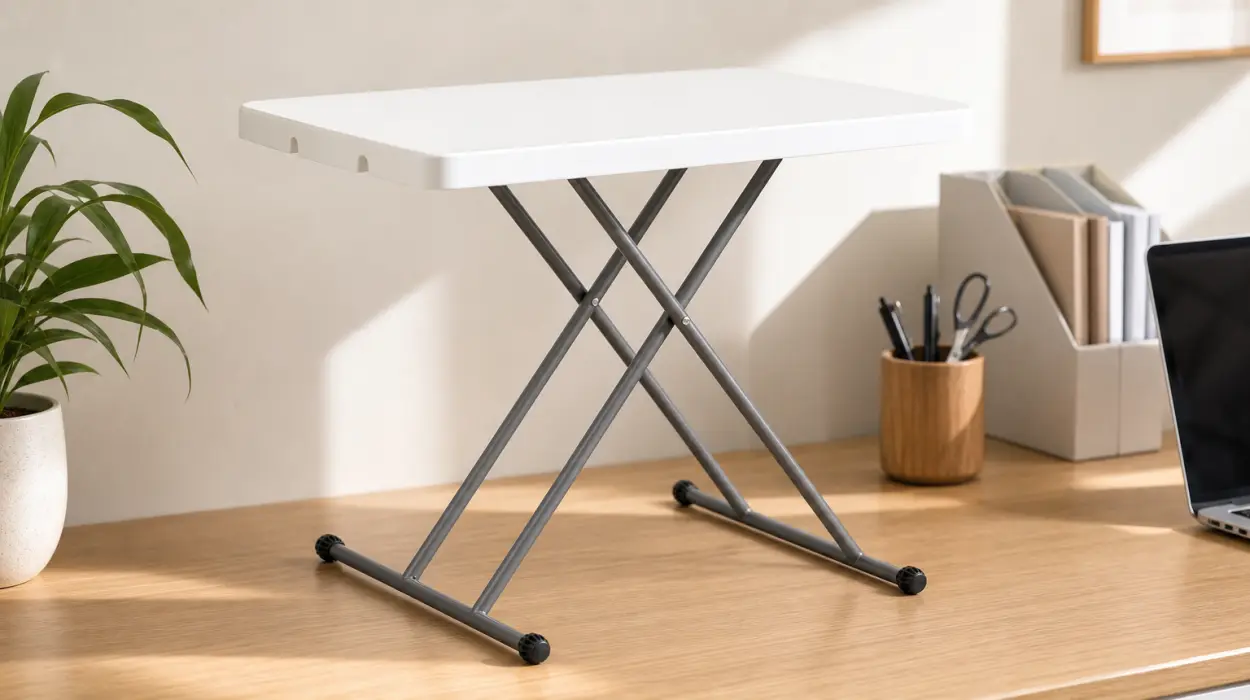 Mesa plegable ajustable de 49-74 cm, portátil y con pies antideslizantes por sólo 18,76€ (-28%)