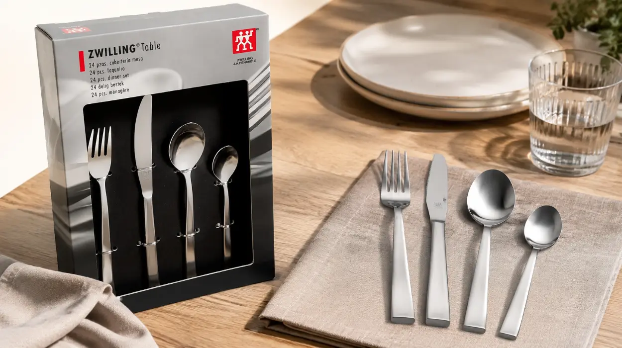 Juego de 24 cubiertos Zwilling Artic en acero inoxidable por sólo 58€ con envío gratis (-51%)