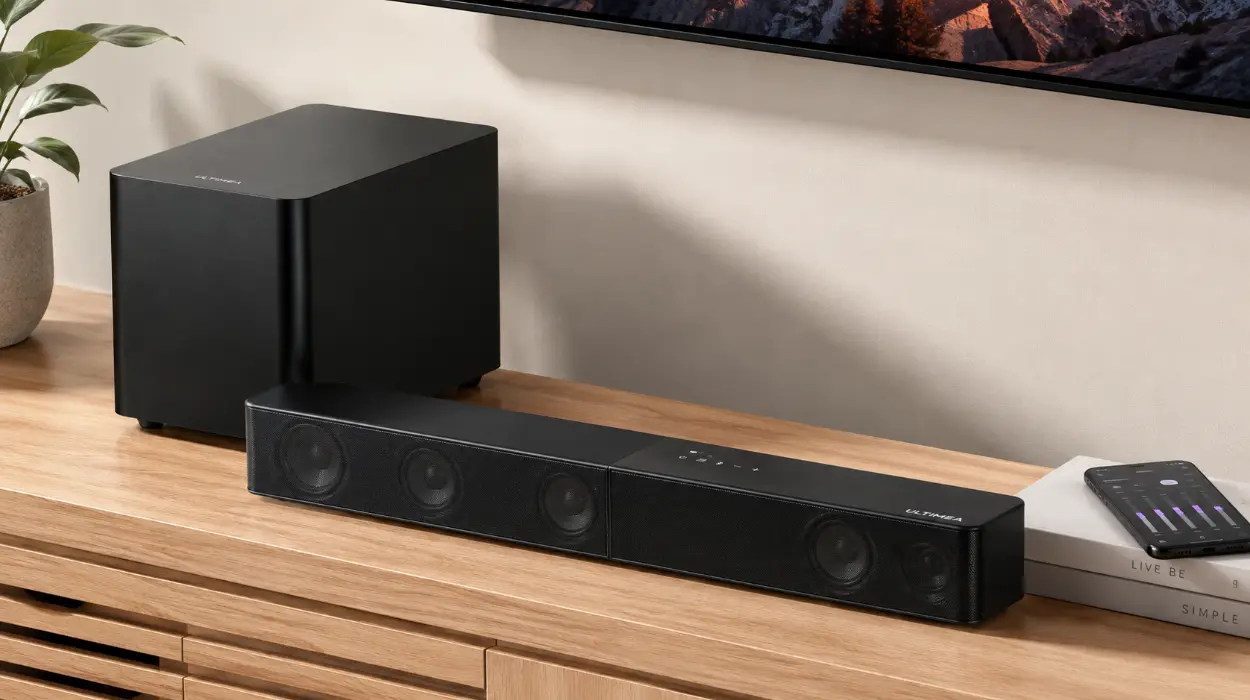 Barra de sonido ULTIMEA 5.1ch con Dolby Atmos y subwoofer para un auténtico Home Cinema por sólo 125,68€ con envío gratis (-45%)
