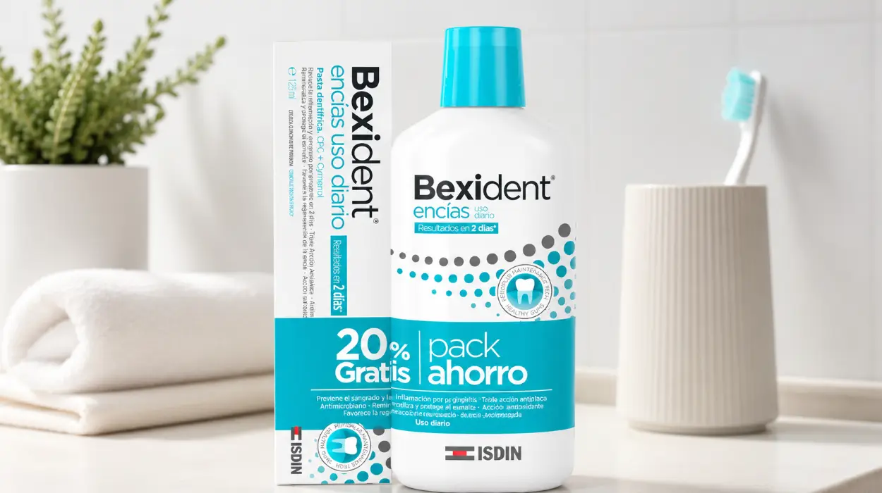 Pack Isdin Bexident Encías: colutorio de 500 ml y pasta de 125 ml para el cuidado de tus encías por sólo 13,89€ (-24%)